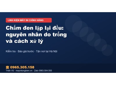 Chấm đen lặp lại đều: nguyên nhân do trống và cách xử lý