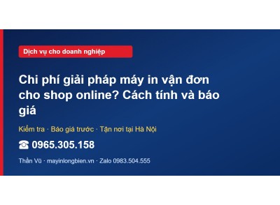 Chi phí giải pháp máy in vận đơn cho shop online? Cách tí…