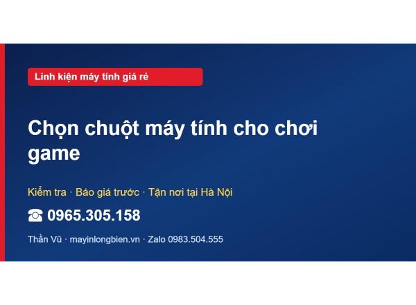 Chọn chuột máy tính cho chơi game