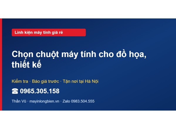 Chọn chuột máy tính cho đồ họa, thiết kế