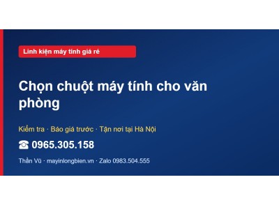 Chọn chuột máy tính cho văn phòng
