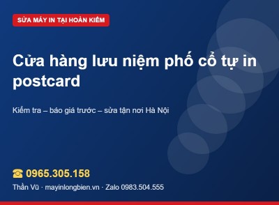 In postcard hai mặt bị cong, lem, lệch mặt sau | Thần Vũ