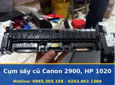Cụm Sấy Cũ Zin Canon LBP 2900, 3000, HP 1020, M1005 Tháo Máy