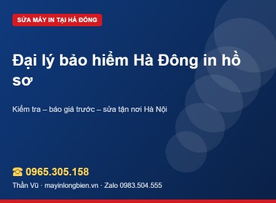 Máy in đại lý bảo hiểm: in, scan hợp đồng ổn định