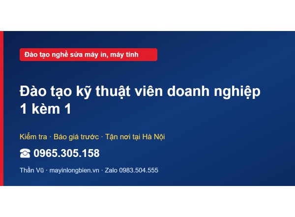 Đào tạo kỹ thuật viên doanh nghiệp 1 kèm 1