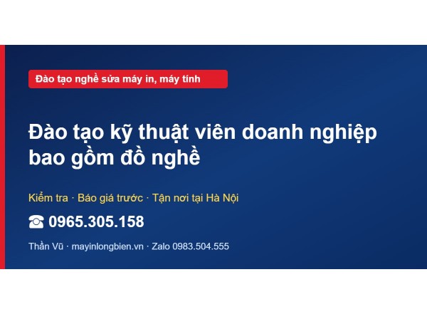 Đào tạo kỹ thuật viên doanh nghiệp bao gồm đồ nghề