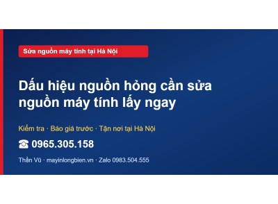 Dấu hiệu nguồn hỏng cần sửa nguồn máy tính lấy ngay