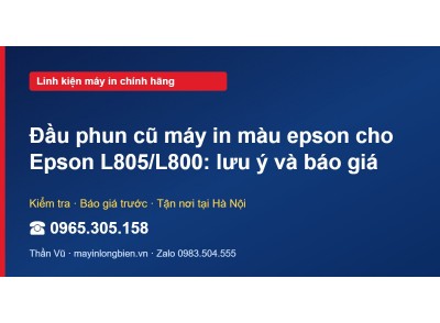 Đầu phun cũ máy in màu epson cho Epson L805/L800: lưu ý v…