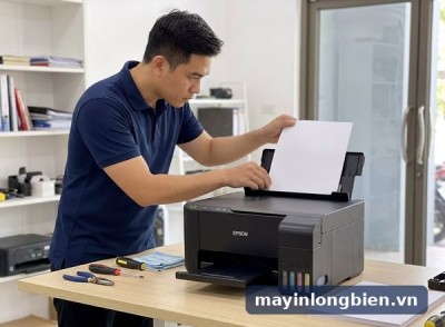 In decal A4 bị kẹt máy in phun Epson, Canon: nạp đúng cách