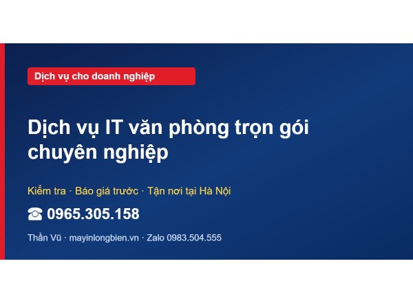 Dịch vụ IT văn phòng trọn gói chuyên nghiệp
