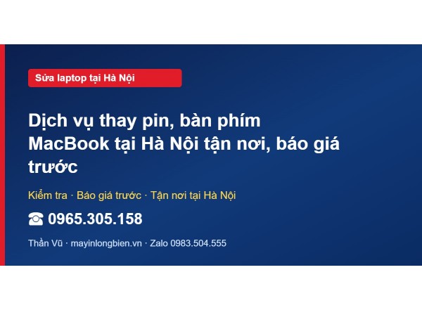 Dịch vụ thay pin, bàn phím MacBook tại Hà Nội tận nơi, bá…