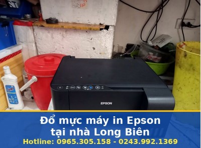 Đổ Mực Máy In Epson Tại Nhà Long Biên Uy Tín - Báo Giá Trước