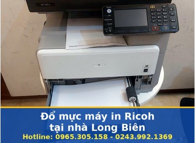 Đổ Mực Máy In Ricoh Tại Nhà Long Biên Uy Tín - Báo Giá Trước
