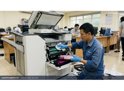Đổ mực máy photocopy Toshiba e-STUDIO tại Hà Nội - Thần Vũ