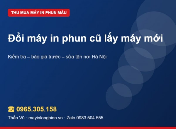 Đổi máy in phun cũ lấy mới: cách tính, điều cần hỏi | Thần Vũ