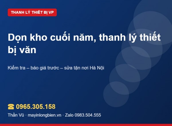 Dọn kho cuối năm, thanh lý thiết bị hỏng | Thần Vũ