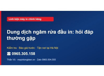 Dung dịch ngâm rửa đầu in: hỏi đáp thường gặp