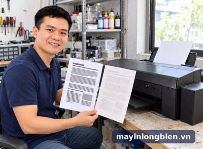 Epson L310, L1300 in đen ra nâu xám: nhận biết, cách chỉnh