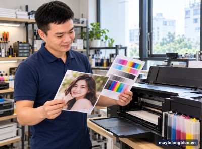 Epson L1800 tắc màu LM, ảnh da người bị xỉn: cách sửa