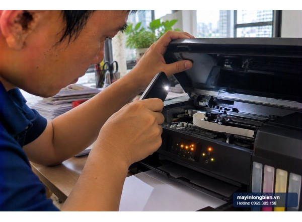 Epson L3110 nháy tất cả đèn: cách xử lý | Thần Vũ