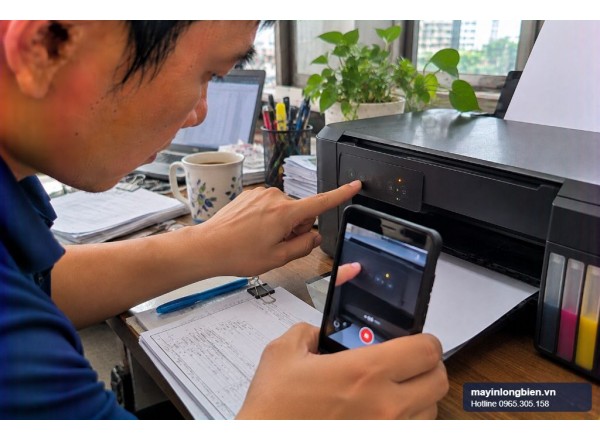 Epson nháy đèn giấy và đèn mực luân phiên | Thần Vũ