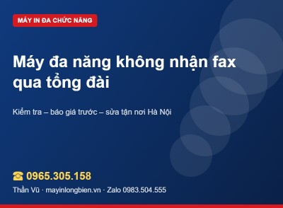 Máy fax không nhận qua tổng đài nội bộ | Thần Vũ