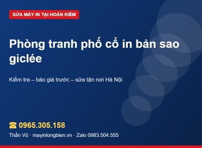 In giclee bản sao tranh khổ nhỏ: giữ máy, giữ màu