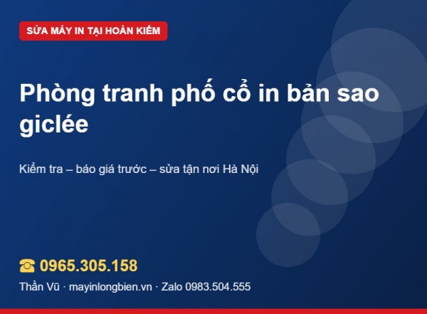 In giclee bản sao tranh khổ nhỏ: giữ máy, giữ màu