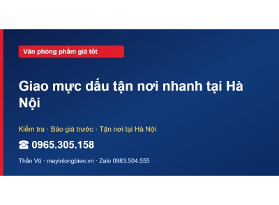 Giao mực dấu tận nơi nhanh tại Hà Nội
