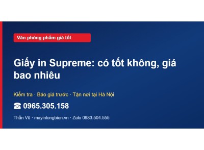 Giấy in Supreme: có tốt không, giá bao nhiêu