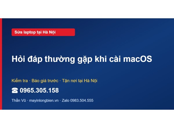Hỏi đáp thường gặp khi cài macOS