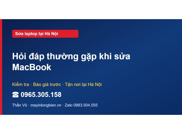 Hỏi đáp thường gặp khi sửa MacBook
