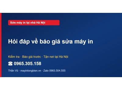 Hỏi đáp về báo giá sửa máy in