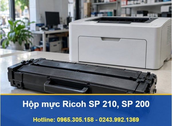 Hộp Mực Ricoh SP 210 Và SP 200 Tại Hà Nội, Nạp Hoặc Thay Hộp