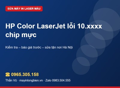 Lỗi 10.0004 HP Color LaserJet: chip vật tư | Thần Vũ