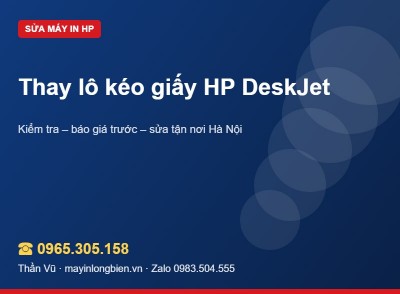Thay lô kéo giấy HP DeskJet | Thần Vũ