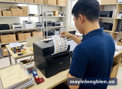 HP Smart Tank cho cửa hàng: in tem giá decal, hóa đơn