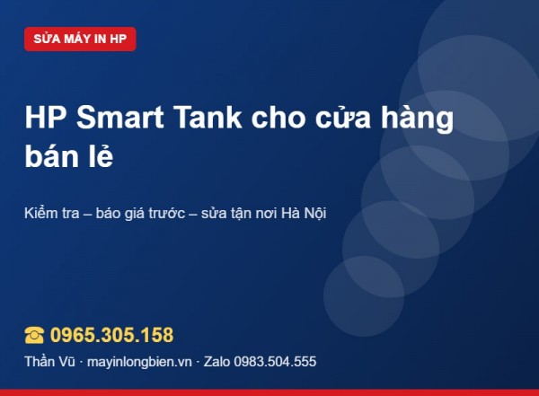 HP Smart Tank cho cửa hàng in hóa đơn, tem giá | Thần Vũ