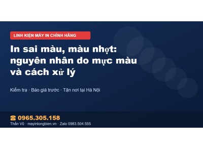 In sai màu, màu nhợt: nguyên nhân do mực màu và cách xử lý