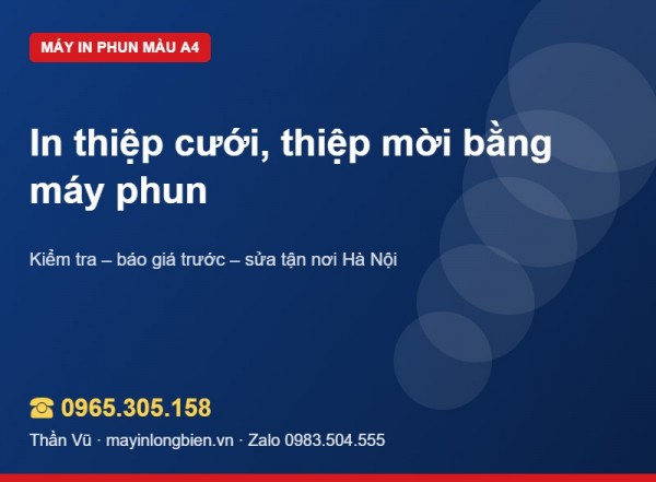 In thiệp cưới bằng máy in phun: lỗi kéo giấy dày | Thần Vũ