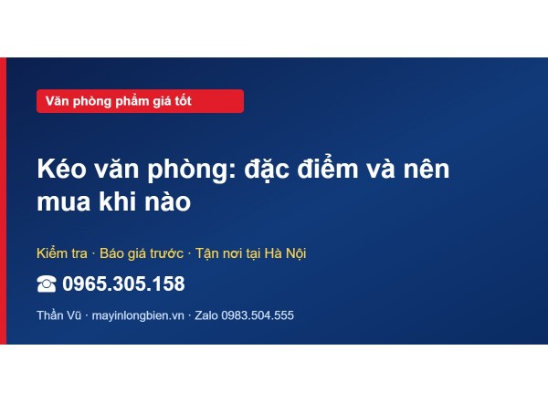 Kéo văn phòng: đặc điểm và nên mua khi nào