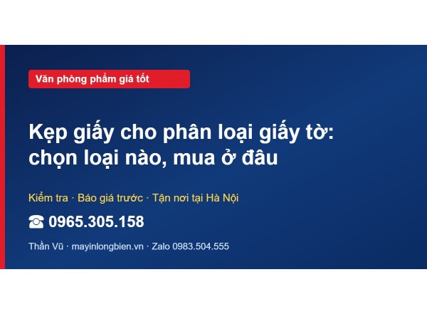 Kẹp giấy cho phân loại giấy tờ: chọn loại nào, mua ở đâu
