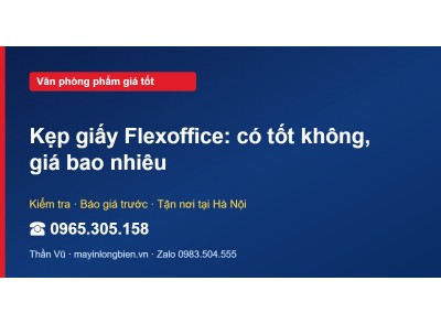 Kẹp giấy Flexoffice: có tốt không, giá bao nhiêu
