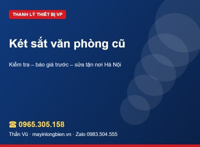 Két sắt văn phòng cũ mất mã, mất chìa: thanh lý? | Thần Vũ