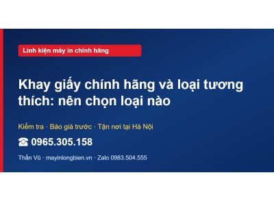 Khay giấy chính hãng và loại tương thích: nên chọn loại nào