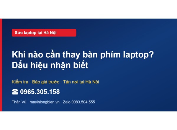Khi nào cần thay bàn phím laptop? Dấu hiệu nhận biết