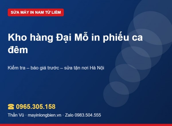 Máy in kho hàng online in xuyên đêm: chọn máy, mực | Thần Vũ