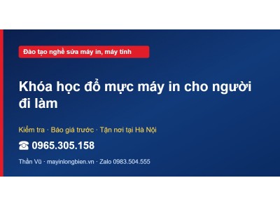 Khóa học đổ mực máy in cho người đi làm