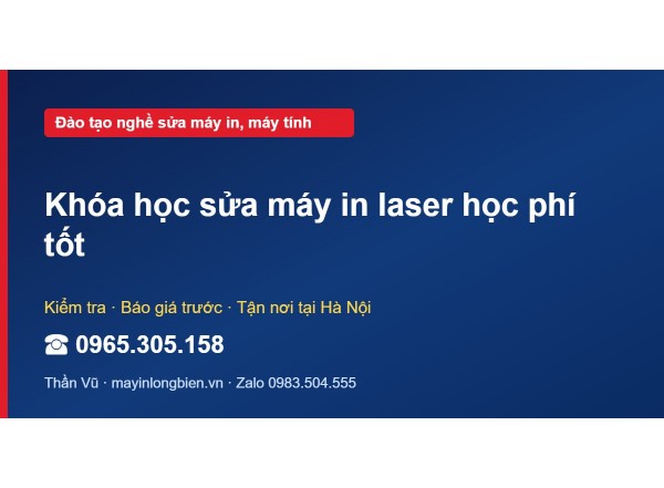 Khóa học sửa máy in laser học phí tốt
