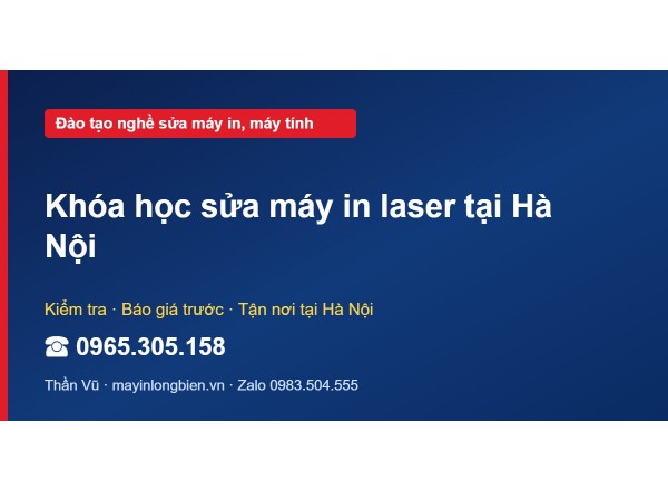 Khóa học sửa máy in laser tại Hà Nội
